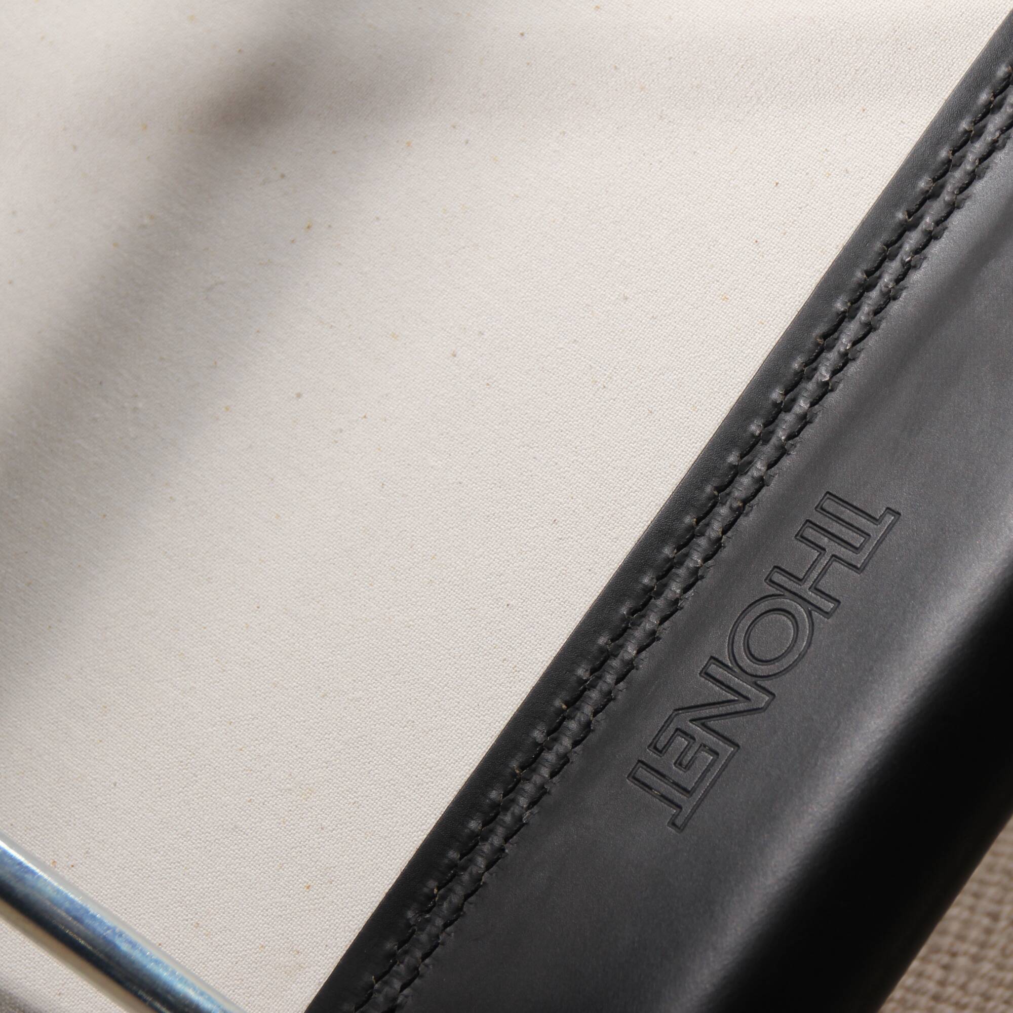 Cantilever Chair ‚S33‘ in Black Leather by Mart Stam for Thonet | Germany