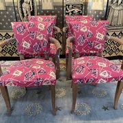 Suite of 4 armchairs bridges Art Deco style