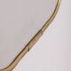 Vintage 60s wall mirror in golden brass italian design