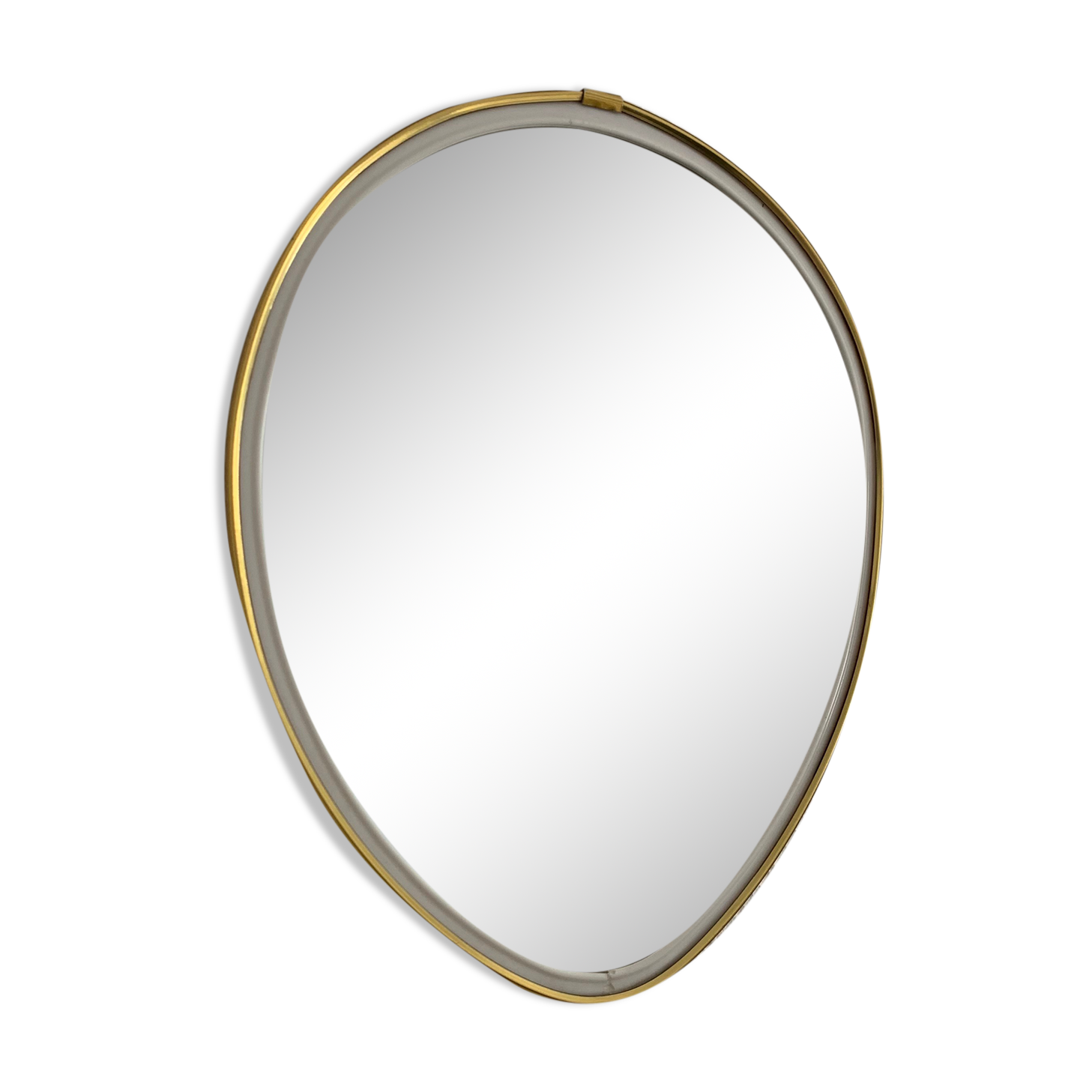 Vintage mirror 1960 asymmetrical mirror - 25 x 20 cm