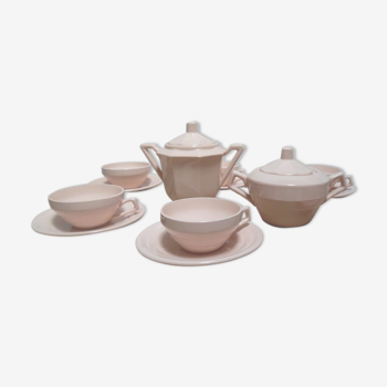 Coffee set in ceramic digoin sarreguemine