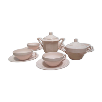 Coffee set in ceramic digoin sarreguemine