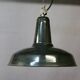 Workshop pendant light in enamelled sheet metal