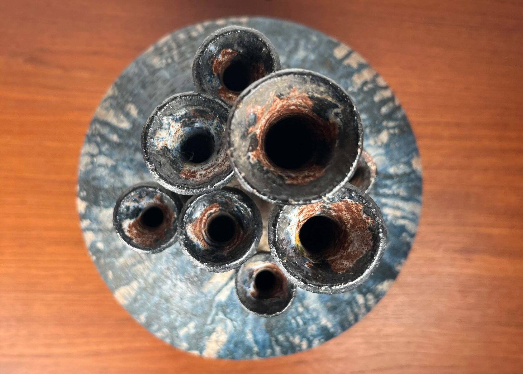 Large Fireplace Vase Studio in Brutalist Mid-Century Ceramic by Gerhard Liebenthron, 1974