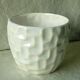 Cache pot en faience effet nacre vintage