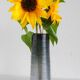 Vase en verre cristal art scandinave moderne du milieu du siècle en couleur gris fumé par Edenfalk, Skruf, Suède.