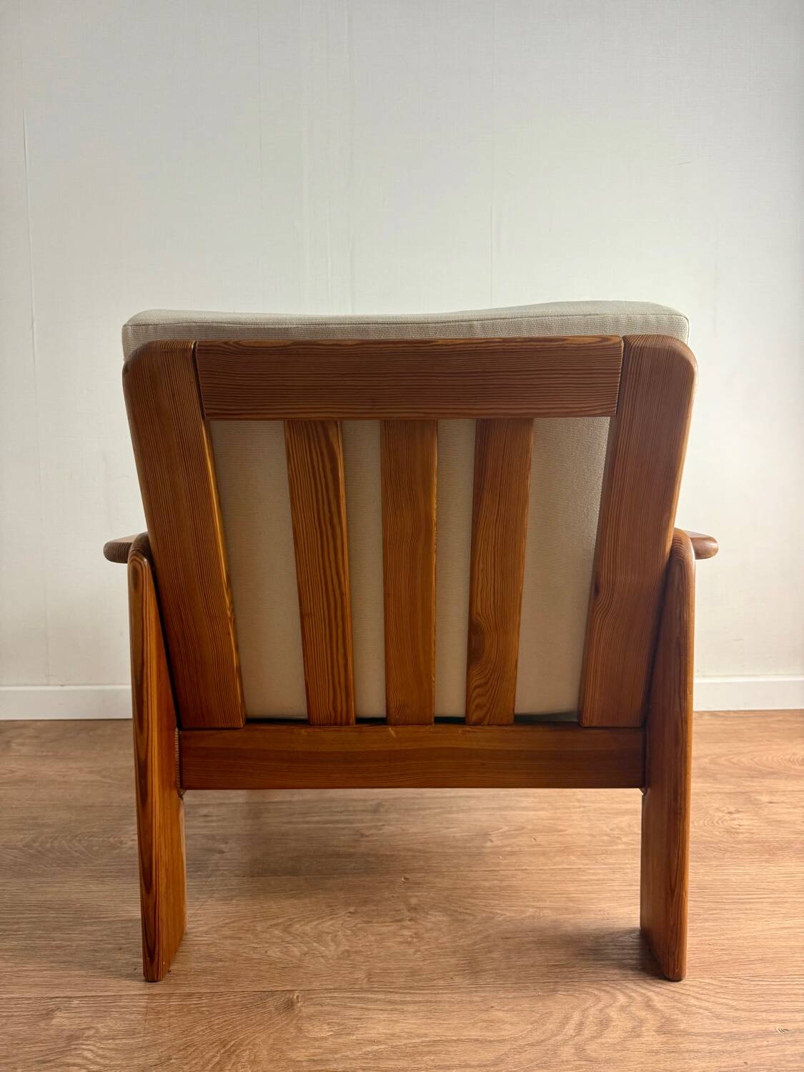 Solid pine armchair