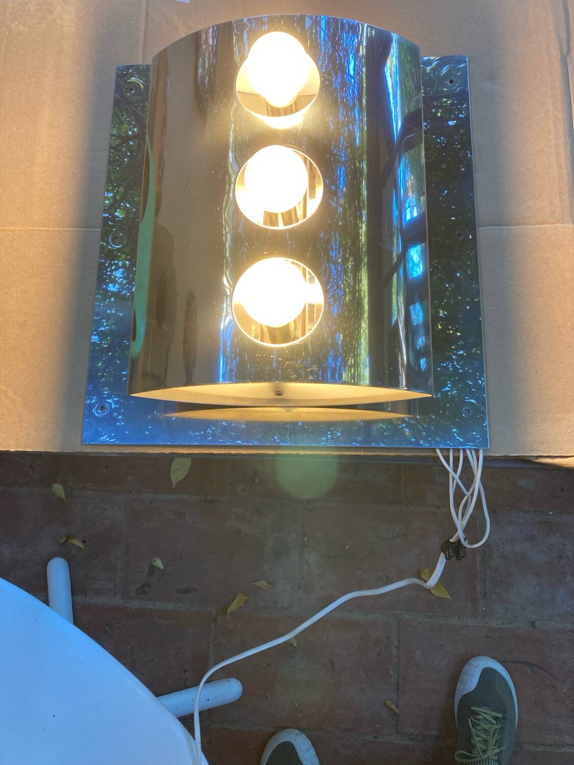 Pair of vintage 70'S Goffredo Reggiani wall lights