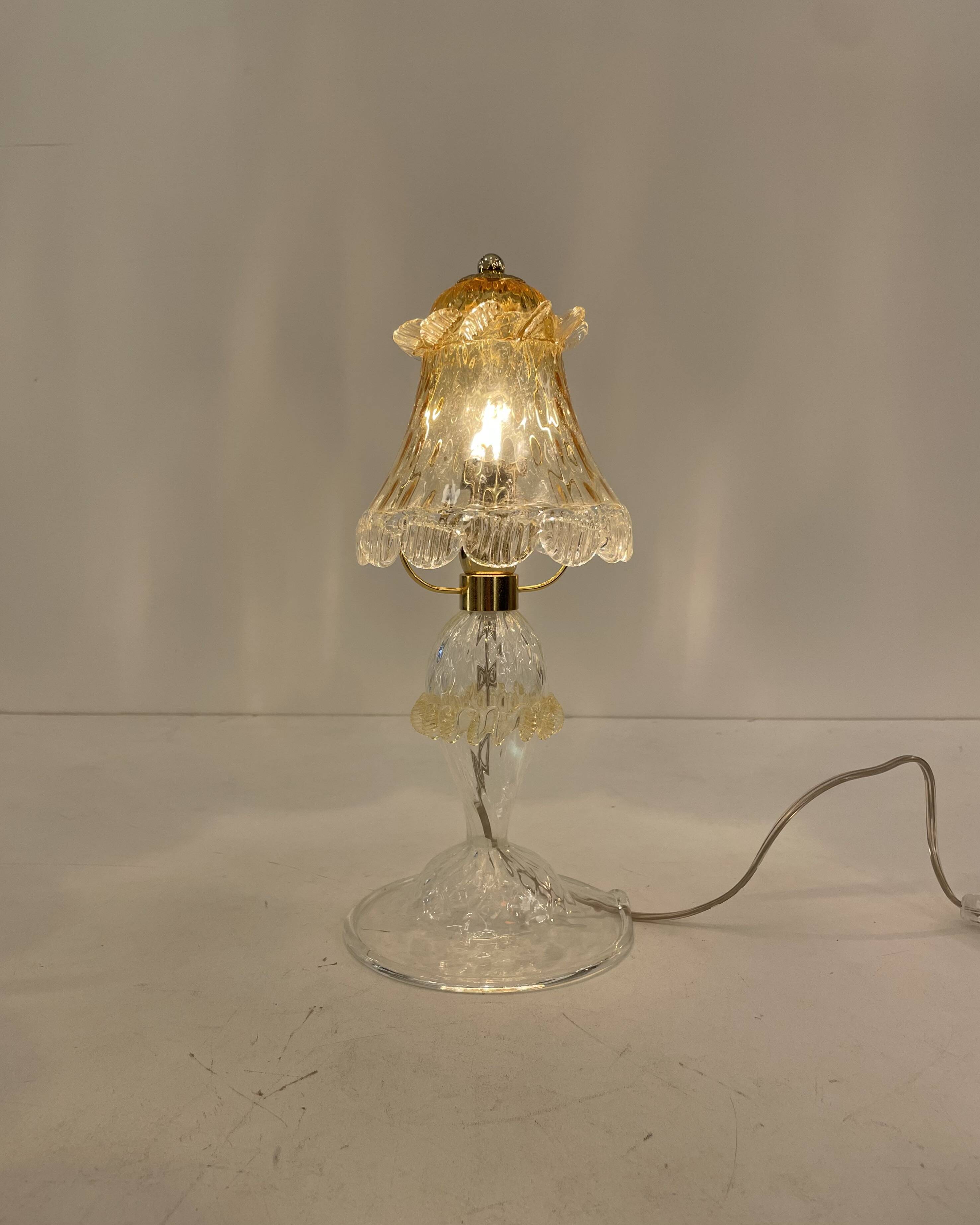 Murano Table Lamp in the style of Barovier & Toso, 1980s