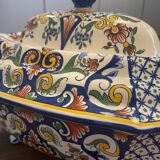 Painted ceramic planter