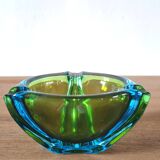 Sommerso ashtray in Murano glass 60s design