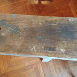 Old carpenter's workbench for furniture making.