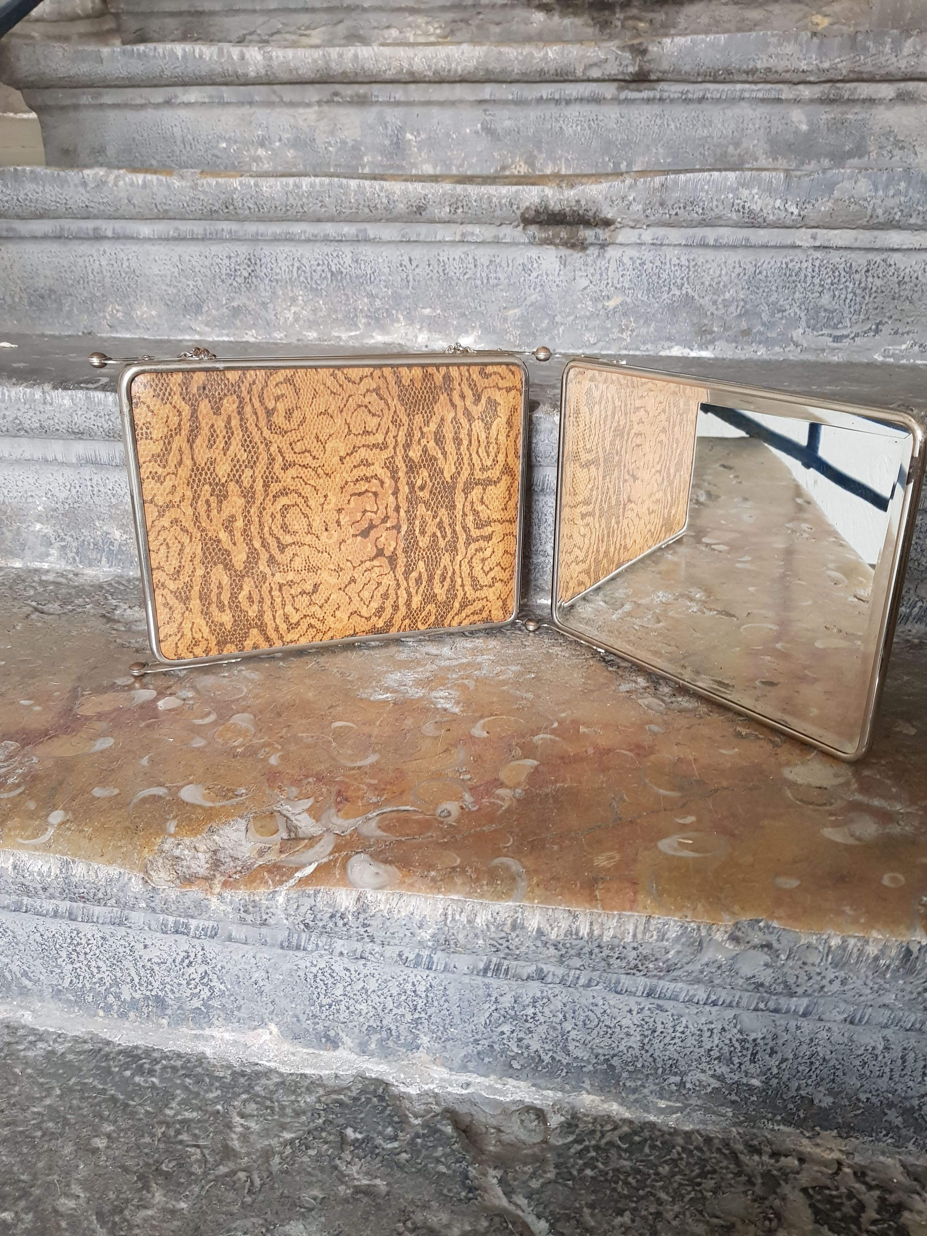 Triptych mirror 19x27cm