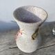 Italian ceramic vase from 1950 with floral decoration