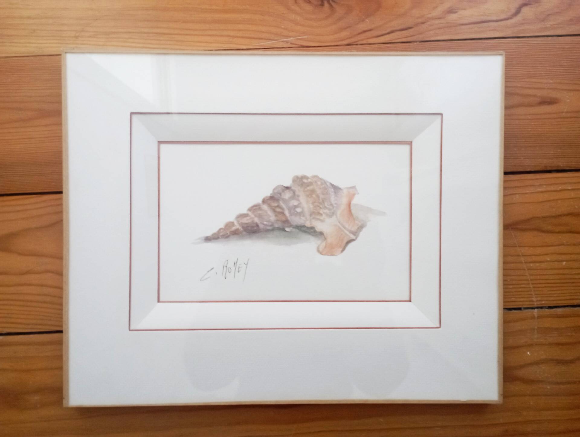 Watercolor signed Romey