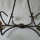grand lustre en fer forgé / années 60