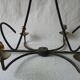 large wrought iron chandelier / 60s