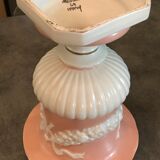 Medici VASE in enamelled earthenware with floral frieze decoration, signed and numbered