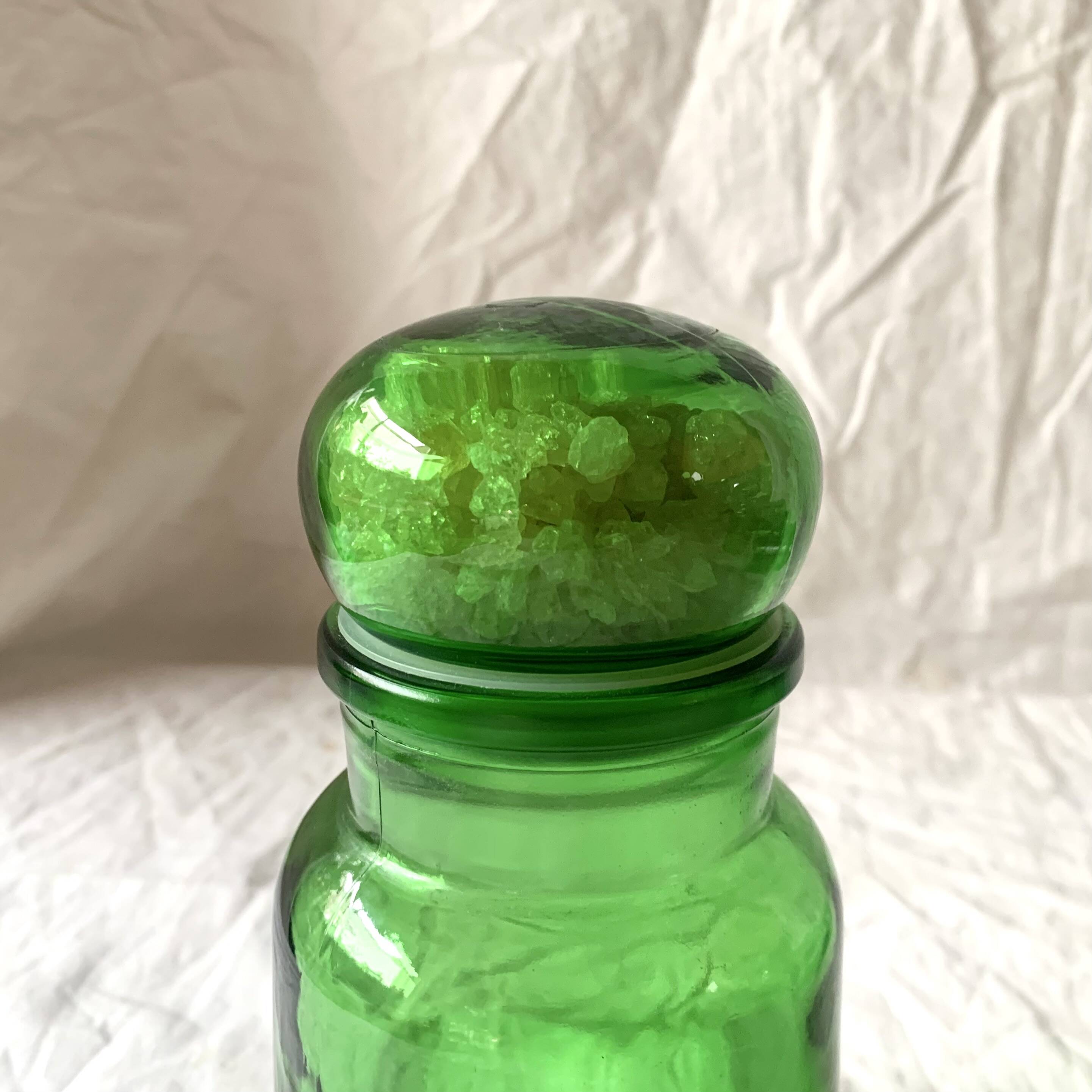 Lot de 6 pots d'apothicaire en verre