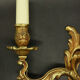 Pair of wall lamps stamped Louis XV style