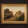 Peinture à l'huile sur toile, signée et datée de 1899, représentant un paysage français.