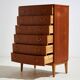 Restored commode in teak and beech.
