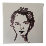 Femme - portrait sur toile impression