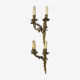 Pair of brass wall lights