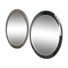 Pair of oval mirrors from the 70s