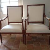 Pair of Louis XVI style armchairs