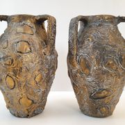 Pair of vintage Ceraverre vases 1960