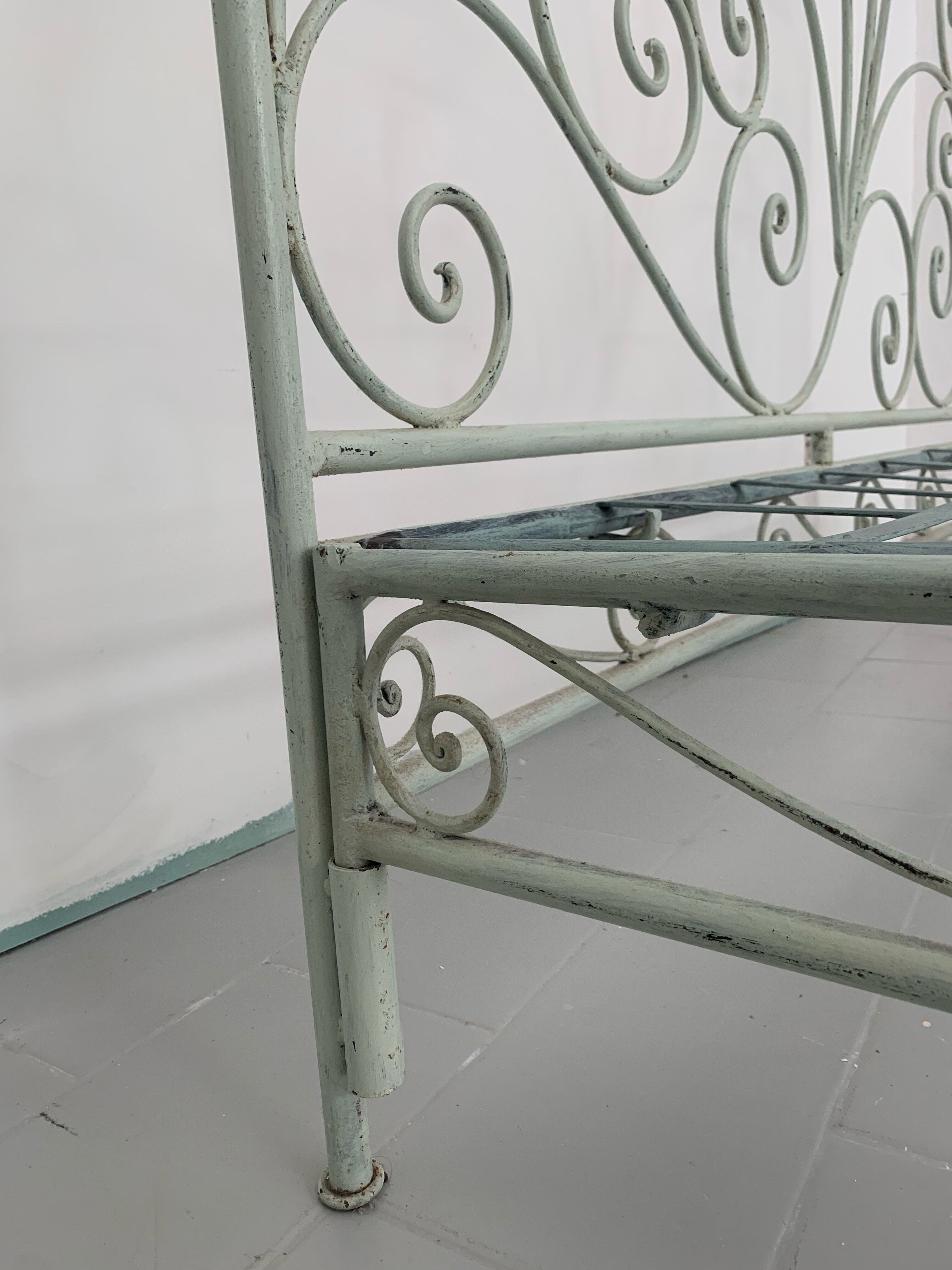 Wrought iron bed