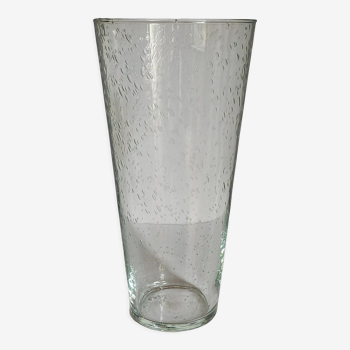 Vase de verrier en verre soufflé vintage