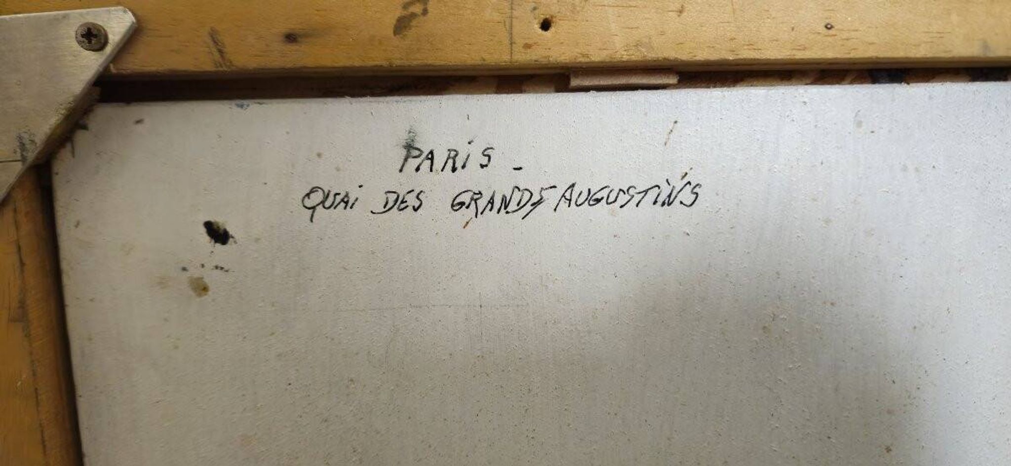 Huile sur panneau – Paris Quai des Grands-Augustins – signée H. Charby