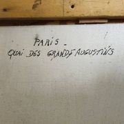 Huile sur panneau – Paris Quai des Grands-Augustins – signée H. Charby