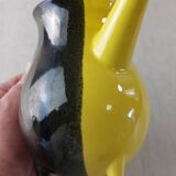 Ancien pot à lait, en céramique bicolore, Luc Lucchesi, de Vallauris