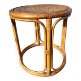 Jungle coffee table • Vintage rattan side table