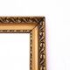 Mirror with a gold frame from the 1950s, France.