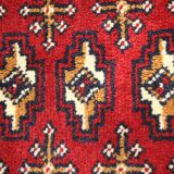 Vintage persian rug handmade poshti motif pattern wool area rug- 67x138cm
