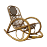 Rocking-chair in balboa and rattan