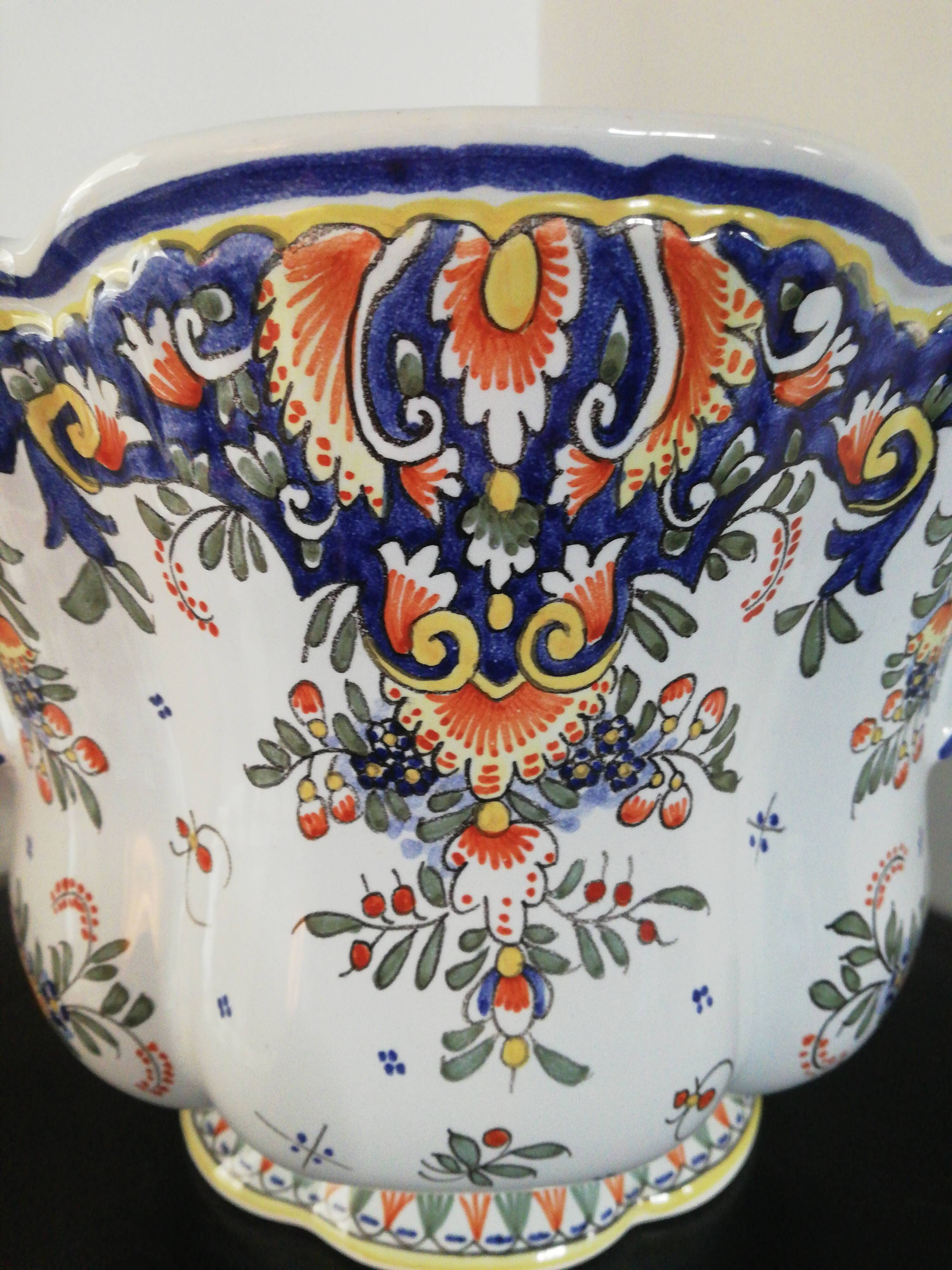 Earthenware pot cover Décor Desvres handmade AD