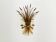 Large Gilded Italian Hollywood Regency Metal Wall Lamp by Hans Kögl
