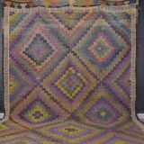 Oushak Vintage Floor Kilim sku1885