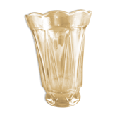 Vintage smoked glass vase