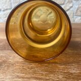 Caramel blown glass vase