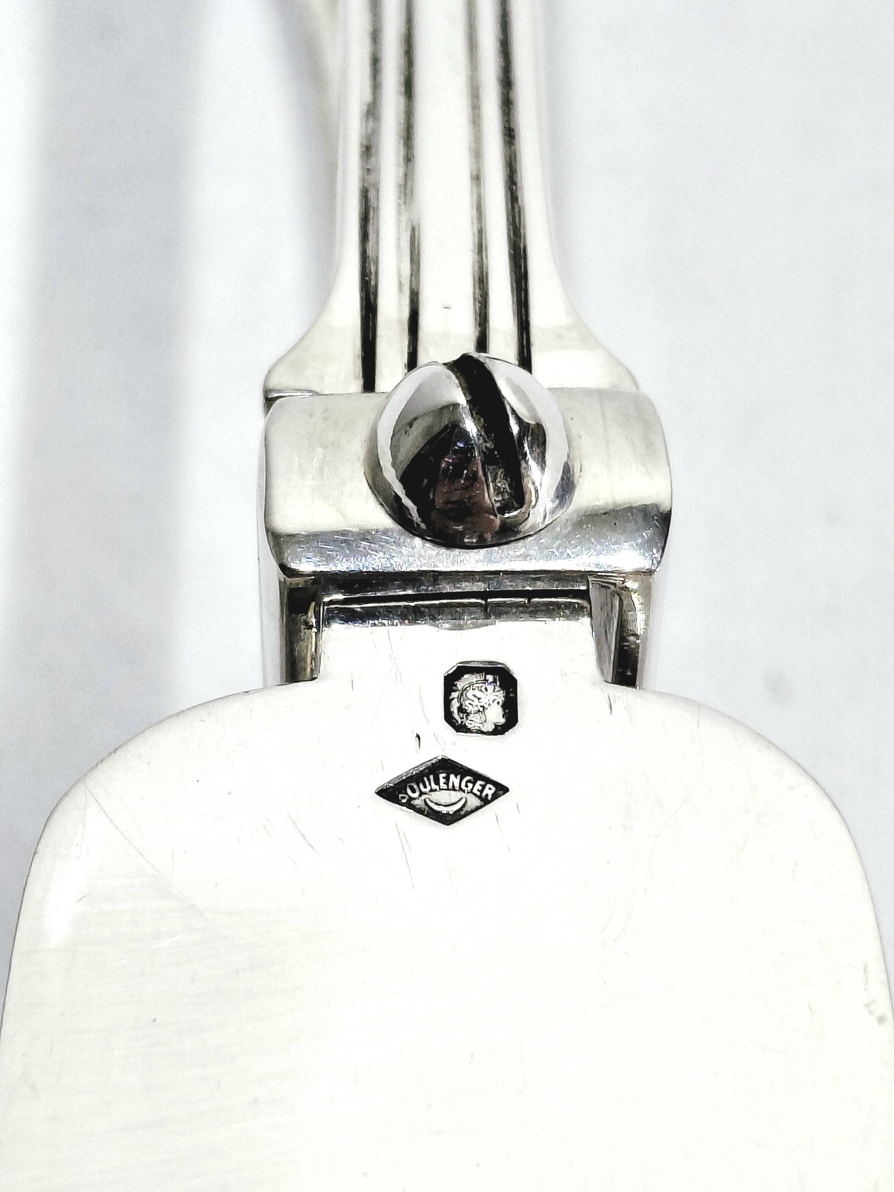 Boulenger - Silver asparagus tongs