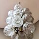Suspension vintage spoutnik allemande boules de neige en verre 1970