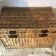 Old malle in rattan and wicker