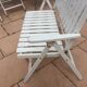 Banc pliable blanc