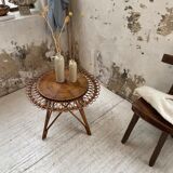 Table basse rotin « soleil »